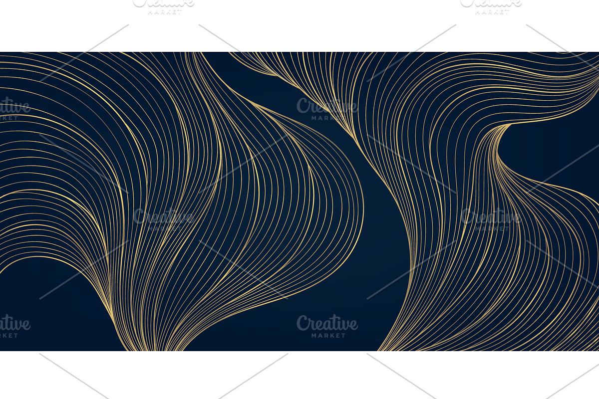 Line Art Clouds and Waves, a Pattern Graphic by Marylia (Photo 21 of 28)