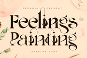 Feelings Painting | Ligature Font, a Serif Font by 177Studio (Thumbnail 1 of 9)