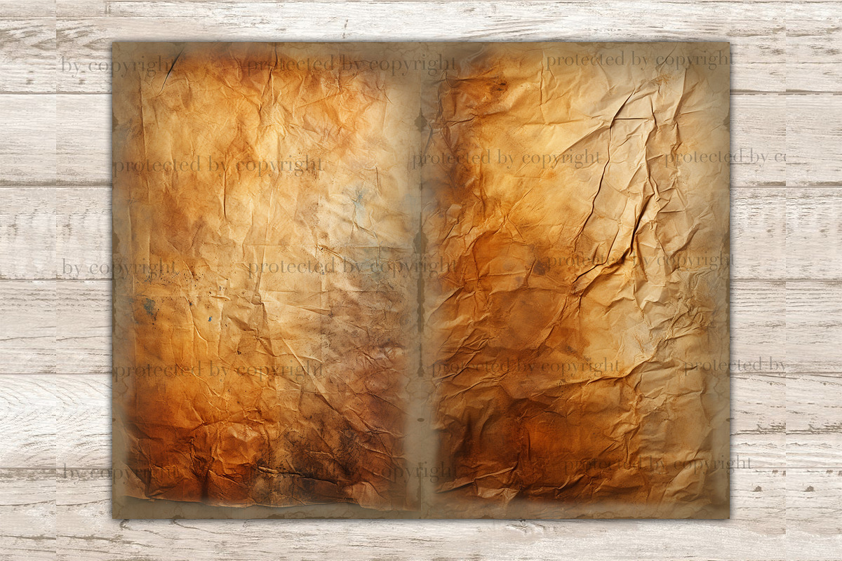 Crumpled Paper Junk Journal Pages |, a Texture Illustration by GlamArtZhanna (Photo 8 of 10)
