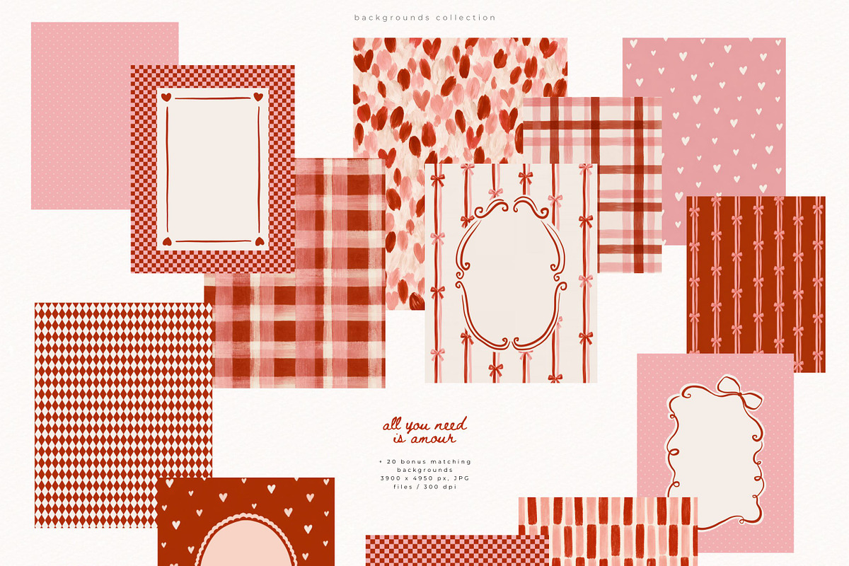 All You Need Is Amour Collection, a Seasonal Illustration by PeDe Designs (Photo 6 of 8)