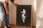 Leo Zodiac Goddess Wall Art, a Person Illustration by Vasya Kobelev (Thumbnail 6 of 7)