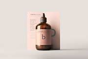Amber Glass Bottle Mockups, a Cups & Container Mockup by pmvch (Thumbnail 12 of 20)