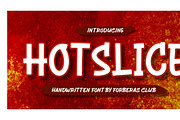 Hotslice | Handwritten Font, a Script Font by Forberas Club (Thumbnail 2 of 9)
