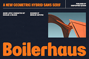 Boilerhaus - Hybrid Geometric Sans, a Sans Serif Font by Shapespired Design (Thumbnail 1 of 13)