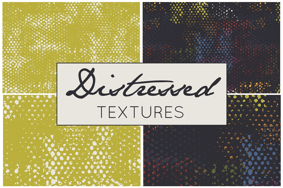 Distressed Fern - Seamless Textures, a Texture Graphic by illuztrate