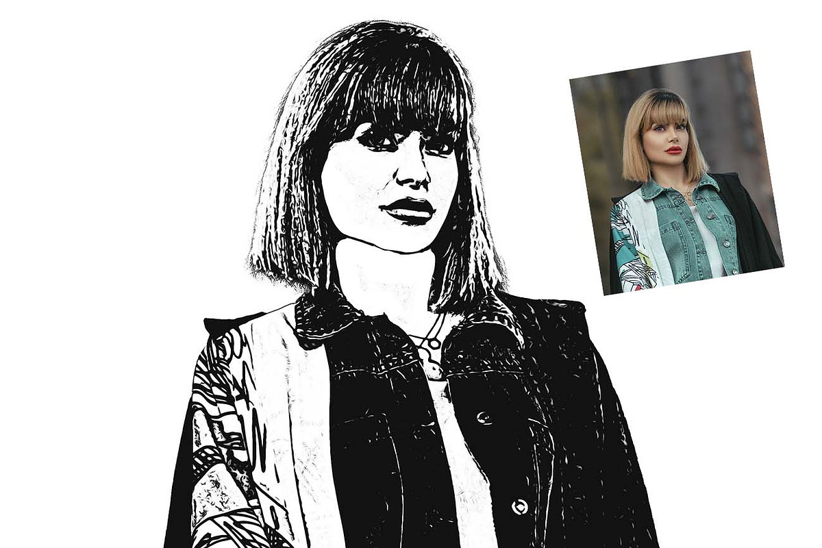 Image Vector Tracing Ps Action, an Action Add-On by Studio Retouch (Photo 6 of 10)