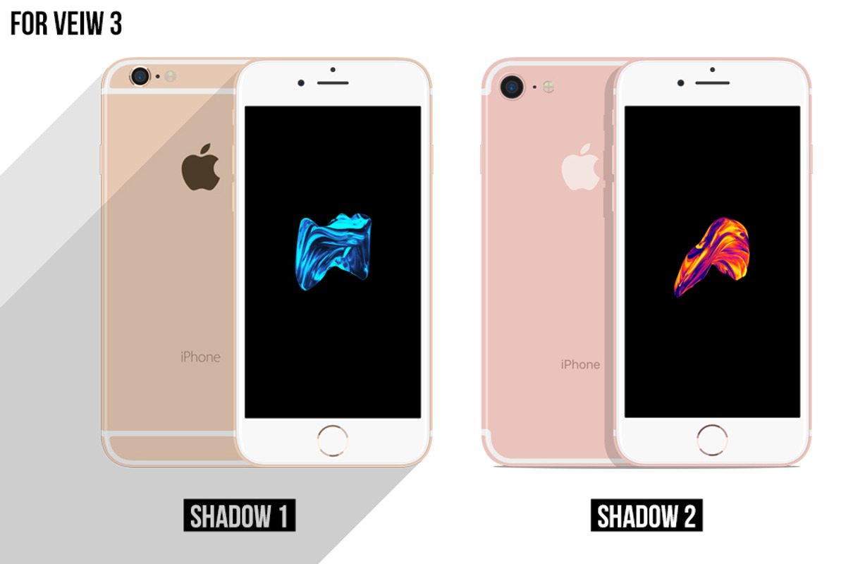 All iPhone Flat Vector MockUp, an iPhone Mockup by Alex_Yanko (Photo 7 of 8)