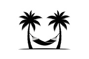 Palm Tree Hammock Silhouette Bundle, an Object Graphic by jahid234 (Thumbnail 13 of 30)