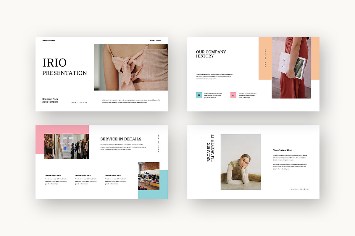 Irio : Fashion Pitch Powerpoint, a Presentation Template by Punkl Camp (Photo 7 of 16)