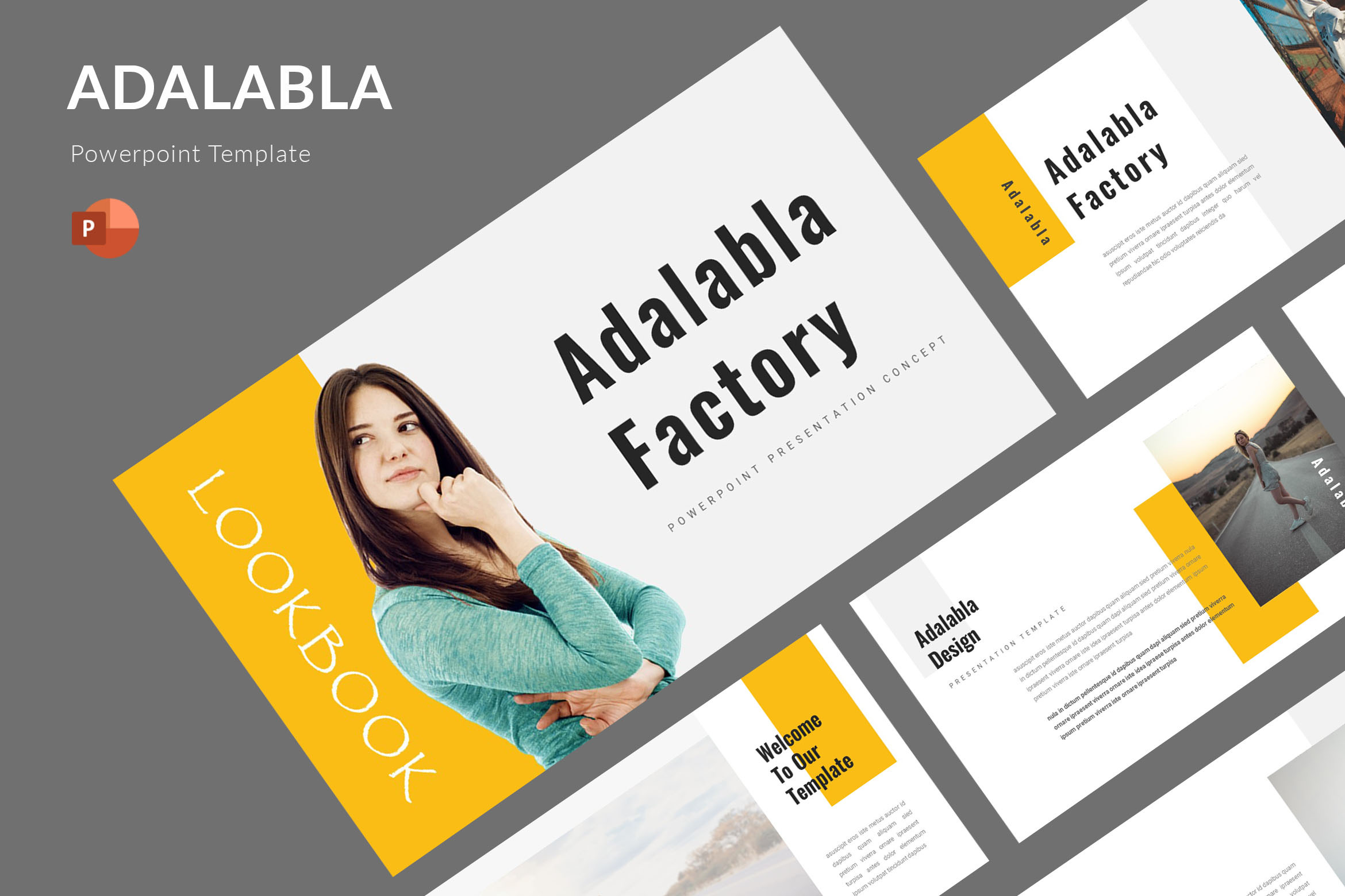 Adalabla - Powerpoint Template, a Presentation Template by AQR Studio