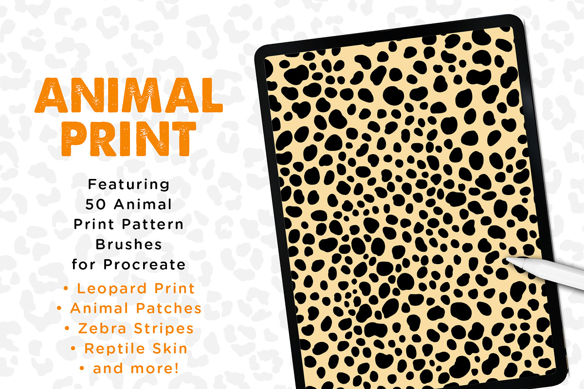 Animal Print Procreate Brush Set, a Brush Add-On by AngelfishCreative (Photo 2 of 14)