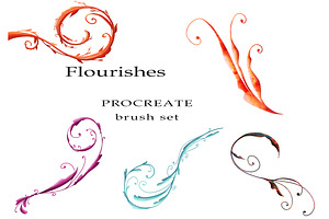 Flourish Procreate Brushes