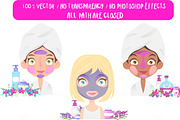 Beauty Care Set, an Illustration by Melisende Vector (Thumbnail 2 of 2)