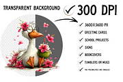 Whimsical Summer Goose Clipart, an Illustration by Craft Nest (Thumbnail 2 of 12)