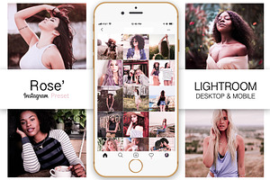 Rose Gold Instagram Blogger Preset