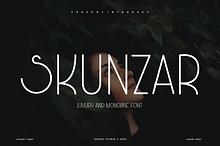 Skunzar - Monoline Font