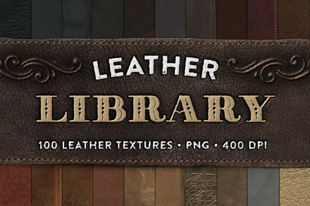 Leather Library - 100 Textures, a Texture Graphic by Ornaments of Grace