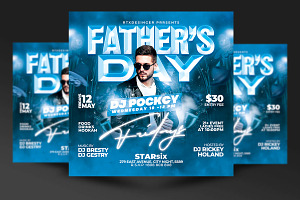 Fathers Day Flyer, a Flyer Template by RTXdesinger99