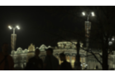 Evening city. Stock footage. A dark, an Architecture Photo by Media Whale Stock