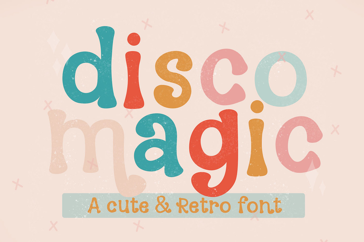 Disco Magic - A Retro Style Font, a Serif Font by Dansie Design (Photo 1 of 5)