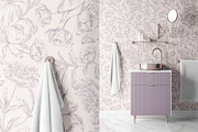 Subtle Hand Drawn Blossom Flowers, a Wallpaper Graphic by MalyskaStudio (Thumbnail 2 of 10)