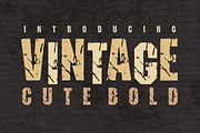 Cute Bold Vintage- Grunge Font Style, a Blackletter Font by KiddoGlyphs Studio (Thumbnail 1 of 5)