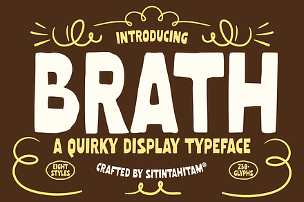 STH Brath Quirky Display Typeface