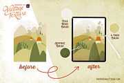 Vintage Texture Procreate Brush Kit, a Brush Add-On by The Pigeon Letters (Thumbnail 3 of 9)