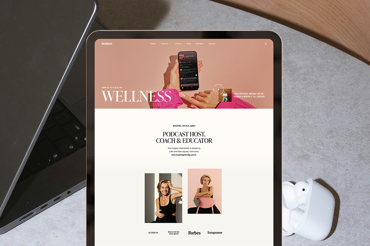Monday: Squarespace 7.1 Template, a Squarespace Template by The Styled Square (Photo 1 of 9)