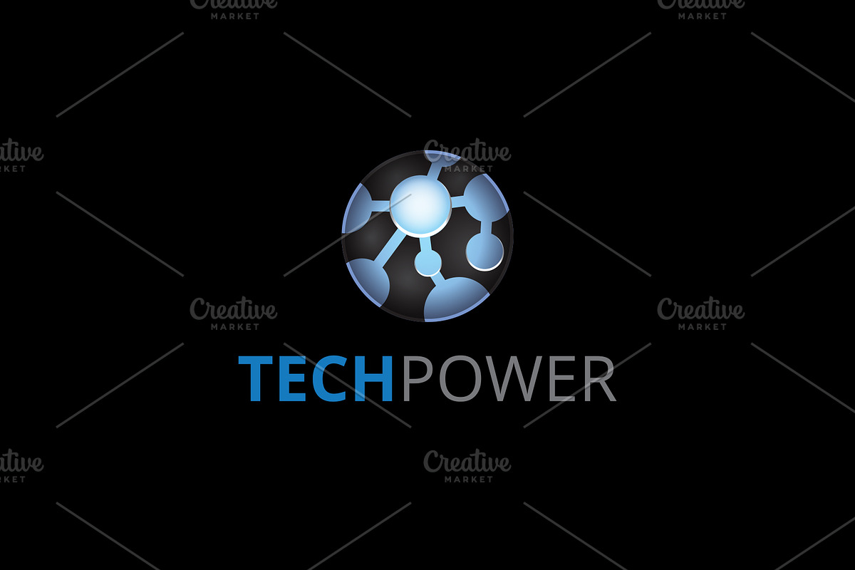 Tech Power Logo, a Branding & Logo Template by Maraz Logo