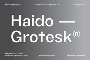 TG Haido Grotesk