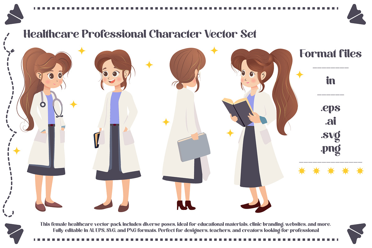 Healthcare Character Vector Pack, a Healthcare Illustration by NexaLine (Photo 1 of 3)