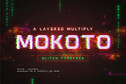 Mokoto Glitch Typeface, a Font by Drizy (Thumbnail 1 of 9)