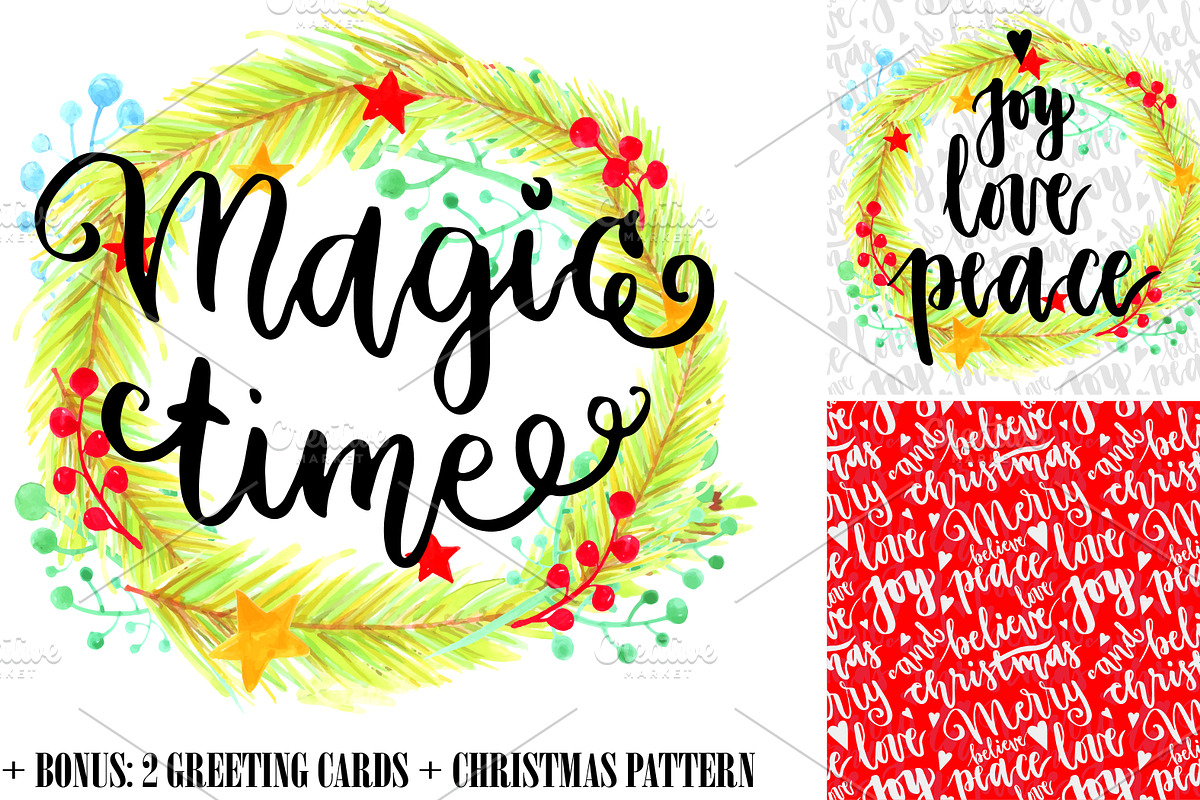 9 Lettering Christmas quote, an Object Graphic by Eereen Studio (Photo 4 of 4)