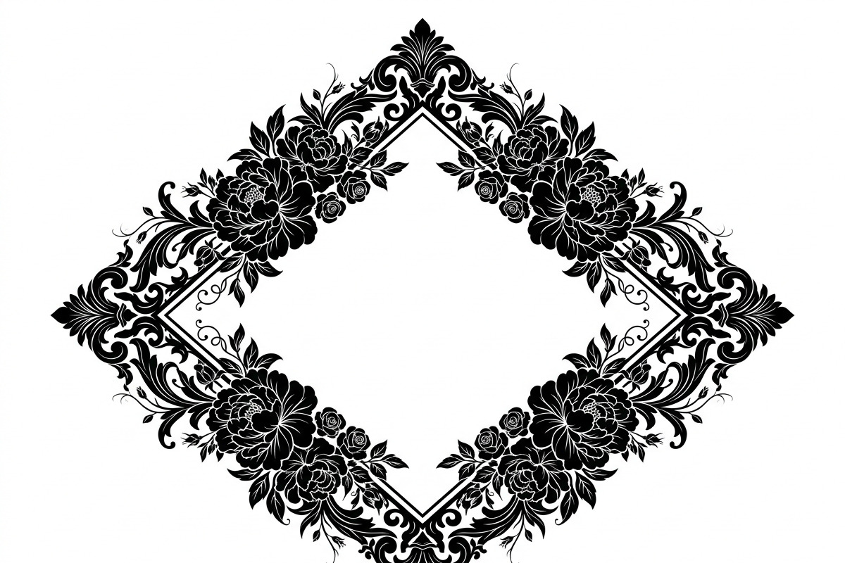 60 Romantic Diamond Wall Floral, a Decorative Illustration by Amazin_art (Photo 12 of 45)