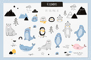 Arctic animals. Vector collection, a Pattern Graphic by AfonshinaArt (Thumbnail 3 of 8)