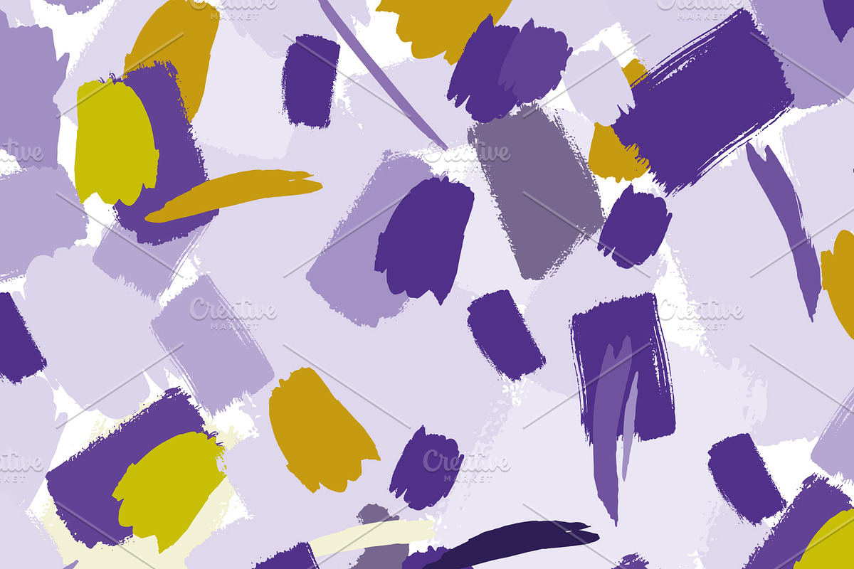 Seamless pattern with brush, a Pattern Graphic by Olgaart (Photo 3 of 4)
