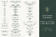 Calligraphic set of vintage flourish, an Object Illustration by FleurArt (Thumbnail 7 of 12)