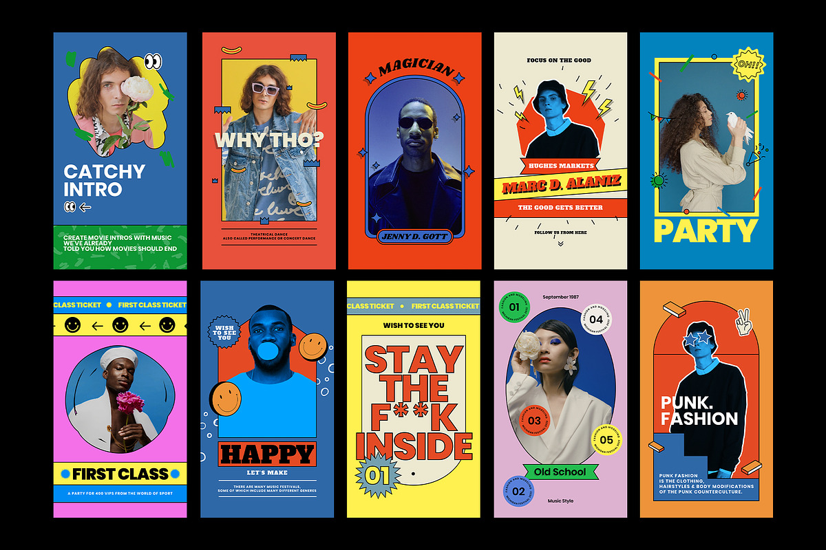 Retro Instagram Frames, a Social Media Template by Pixflow (Photo 9 of 11)