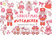 Groovy Christmas Nutcrackers Clipart, a Seasonal Illustration by ponponartwork (Thumbnail 1 of 7)