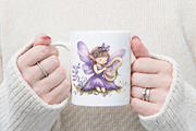 Watercolor Magical Garden Purple png, an Illustration by Watercolor design (Thumbnail 9 of 13)