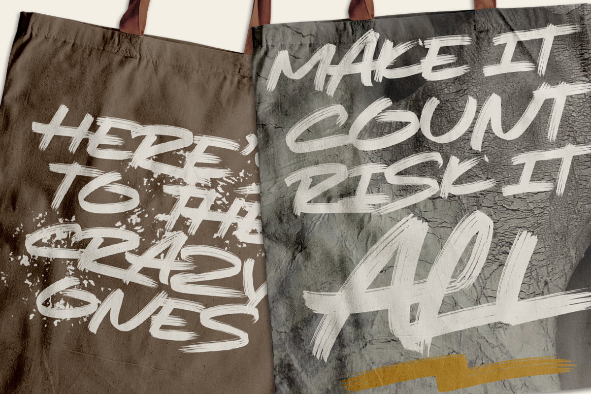 Sikat Rusak • A Dry Brush, a Font by azetypestudios.com (Photo 12 of 22)
