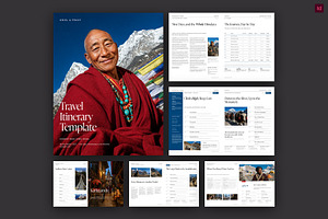 Travel Itinerary Template, a Brochure Template by BrandPacks