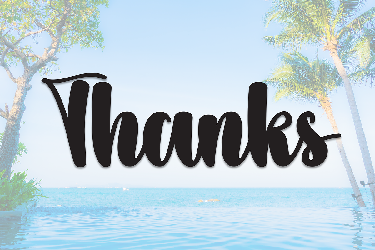 Hello Paradise | Script Font, a Handwritten Font by Scratchones (Photo 8 of 8)