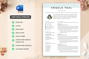 Professional Resume CV Template Word, a Resume Template by GResume (Thumbnail 2 of 9)