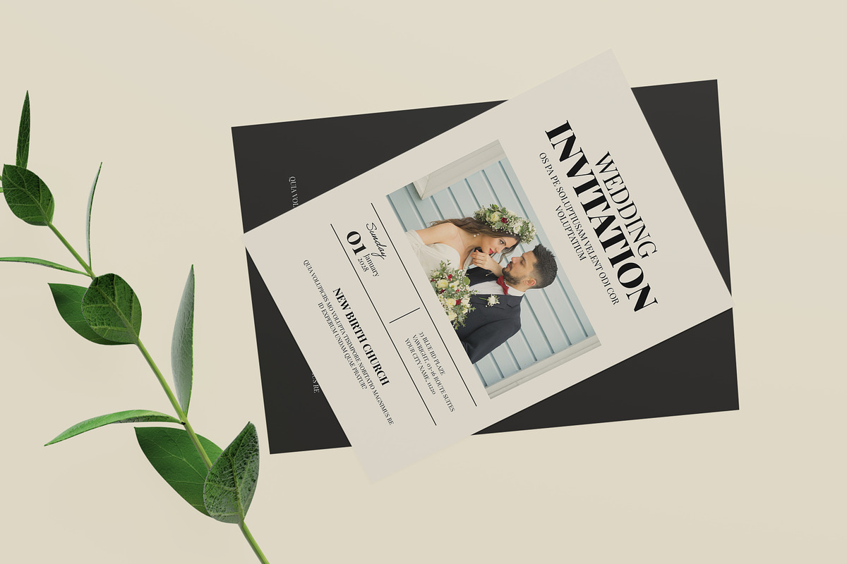 Funeral Program Template Cross, an Invitation Template by Creatiya Type (Photo 5 of 6)