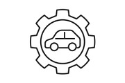 Car sharing line icon vector set, an Outline Icon by ElineDesign (Thumbnail 3 of 3)