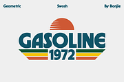Swosh - Geometric Display Font, a Sans Serif Font by Pipello Grafik (Thumbnail 8 of 14)