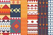 Seamless Aztec Tribal Patterns, a Background Graphic by Digibonbons (Thumbnail 2 of 4)