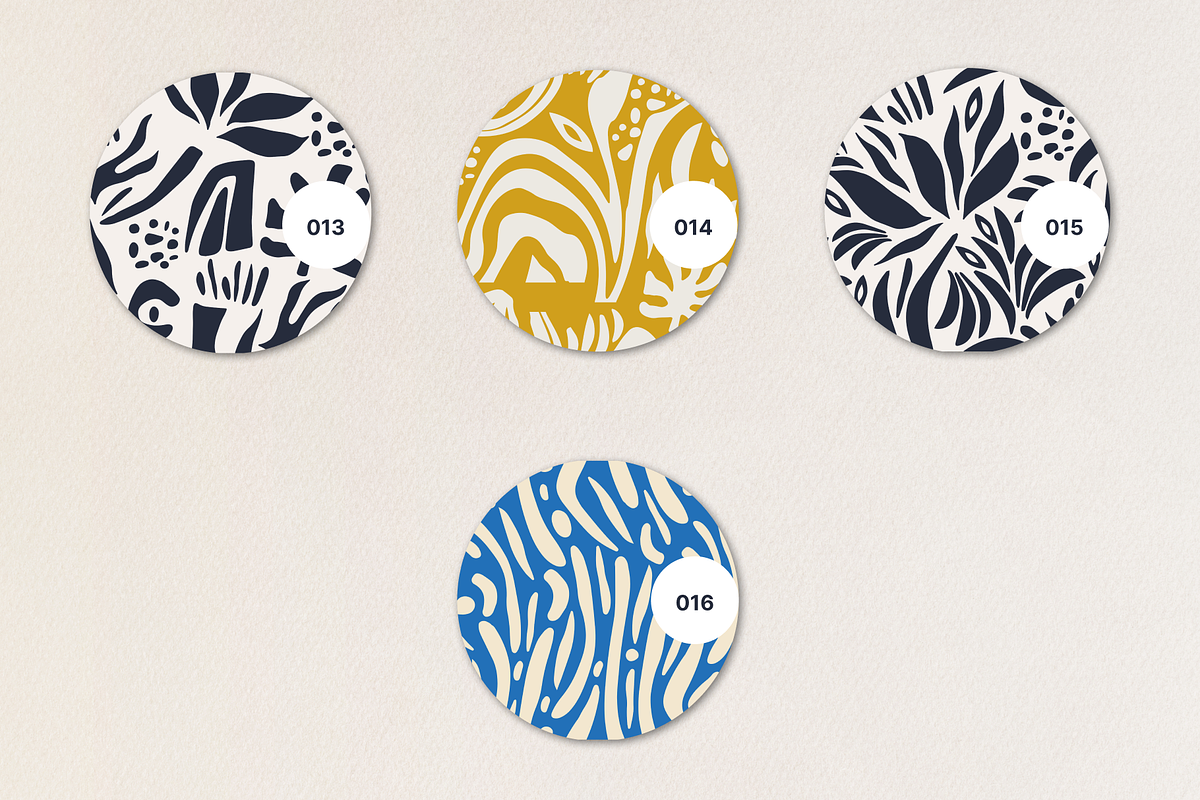 Organic shapes set seamless patterns, a Pattern Graphic by Getalo Viktoriia (Photo 8 of 10)